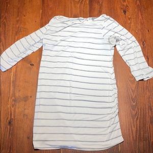 Striped maternity 3/4 sleeve tee